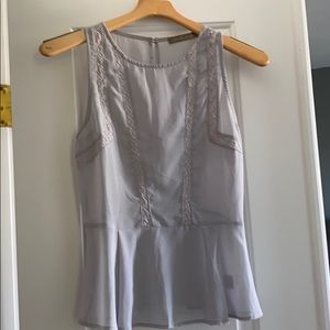 Periwinkle peplum top